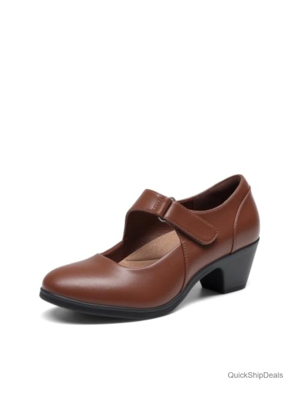 Mary Jane Dress Shoes Block Heels Women's Pumps Padded Heel Comfort
